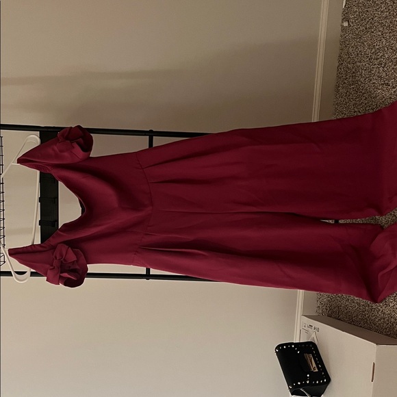 Gal Meets Glam Deep Red Jumpsuit - Picture 1 of 3